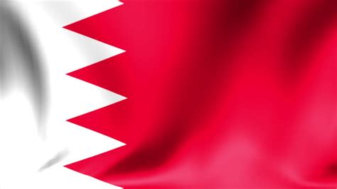 Flag Of Bahrain Seamless Stock Footage Video 5100059 Shutterstock