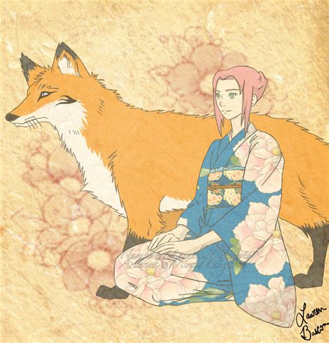 Narusaku Demon Fox And Cherry Blossoms By Allhailnarusama On Deviantart