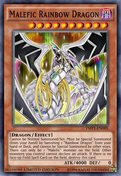 Malefic Rainbow Dragon By Kai1411 On Deviantart Custom Yugioh Cards