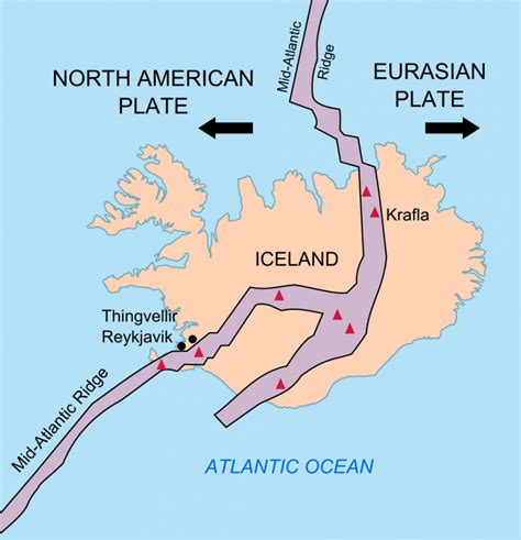 Icelandmid Atlanticridgemap Abroad American