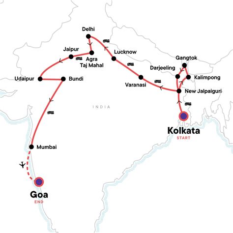 Tour Kolkata To Goa By Rail G Adventures 24329