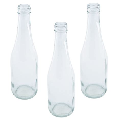 Clear Vintage Glass Soda Bottles Dz Home Decor 12 Pieces