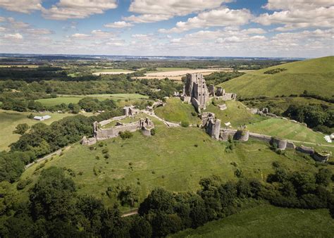 Corfe Castle Aerial Photography 400 Feet Films