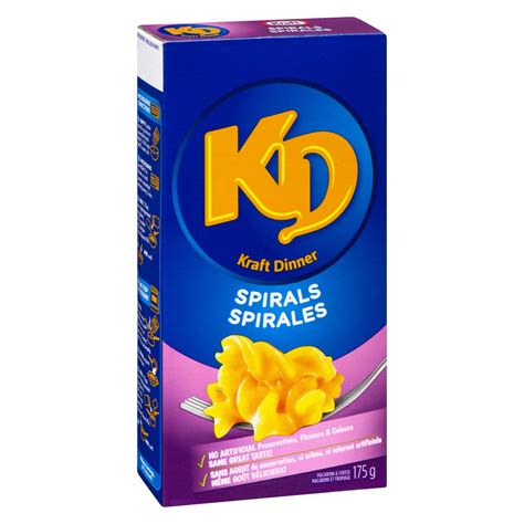 Kraft Dinner Macaroni And Cheese Spirals 175 G Powells Supermarkets