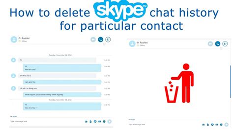 How To Delete Skype Chat History For A Particular Contact Youtube