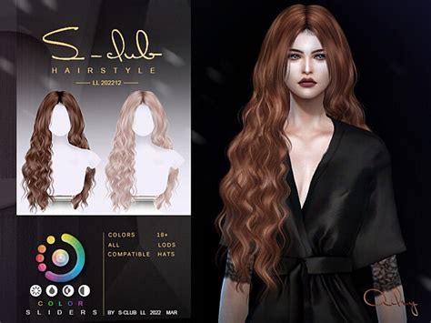 Wavy Long Hair Ailey Ii By S Club From Tsr • Sims 4 Downloads