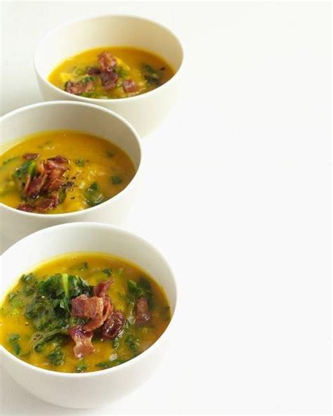 Acorn Squash Soup With Kale Recipe Acorn Squash