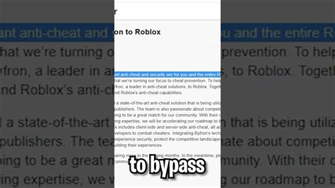 Roblox Is Adding Anti Cheat Youtube
