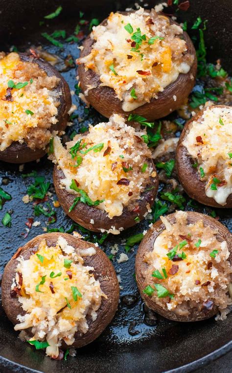 I have always loved the stuffed mushrooms from red lobster so i created my own version which i have enjoyed even more! CRAB STUFFED MUSHROOMS