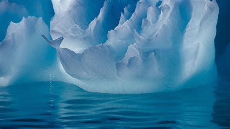 Nature Landscape Water Sea Ice Iceberg Glaciers Blue Wallpapers