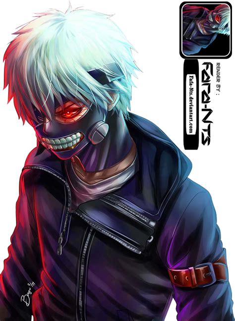 He used to be a normal. (Tokyo Ghoul) Kaneki Ken Render by Fafa-Nts by Fafa-Nts on ...
