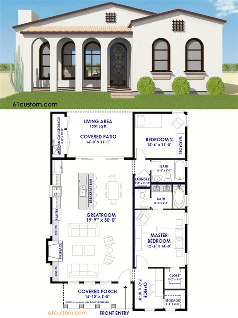 Courtyard23 Semi Custom Home Plan 61custom Contemporary And Modern
