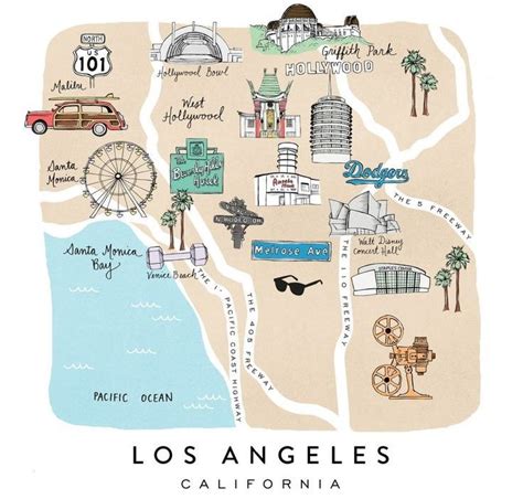 California Travel Inspiration Carnets De Voyage Cartes Illustrées