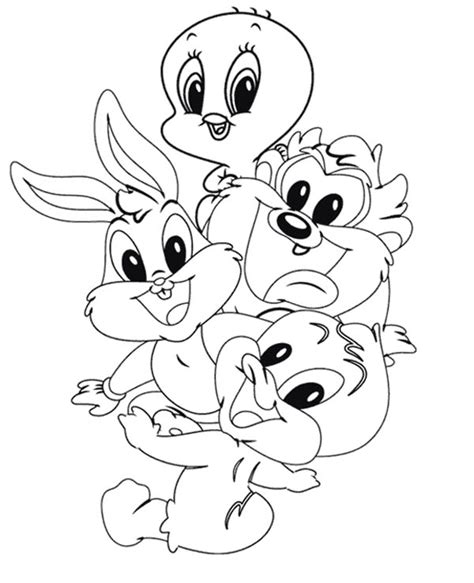 See more ideas about coloring pages for kids, coloring pages, kids. Awesome Baby Looney Tunes Character Coloring Page : Kids ...