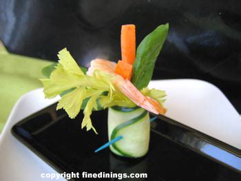 The garnish should complement the ingredients. Vegetable Garnish - FineDinings.com, How To Garnish with ...