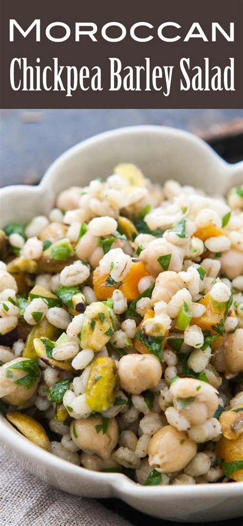 2 cups dried fruit such as apricots, cranberries trending now. Chickpea Barley Salad! with Moroccan seasonings ...