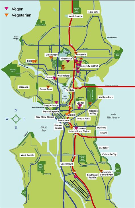 Seattle Wa Tourist Map Best Tourist Places In The World