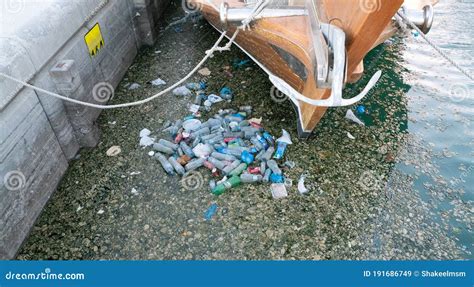 Sea Pollution Plastic Bottle In The Ocean Sea Water Sea Pollution