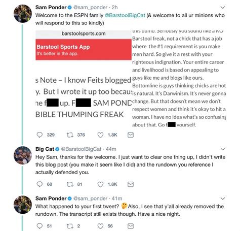 Barstool Ceo Defends Site After Controversy With Espn’s Sam Ponder