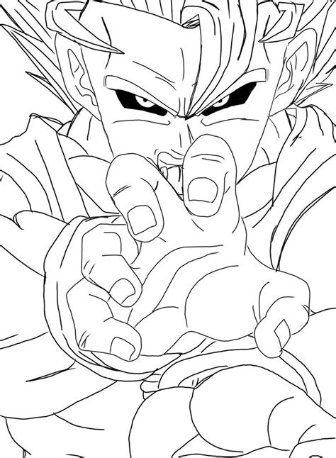 Evil Goku Ssj2 Lineart By Mooshinboy On Deviantart
