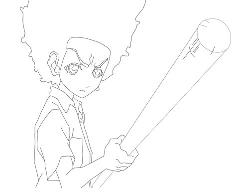 Boondocks Freeman Coloring Page Coloring Pages