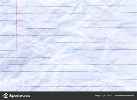 Crumpled White Paper Sheet Lines Background Copy Space Lined Lined ⬇