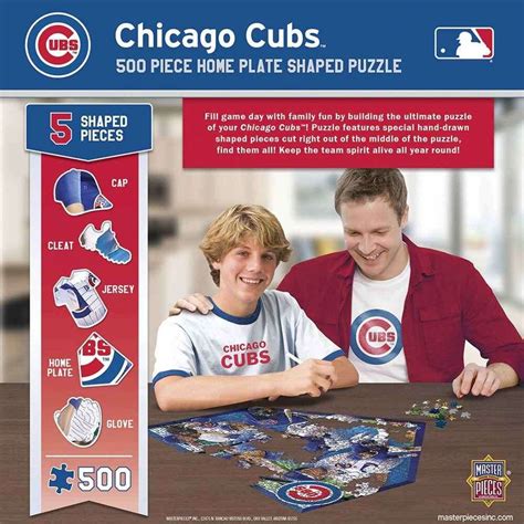Chicago Cubs 500 Piece Puzzle Plate Shaped Puzzle