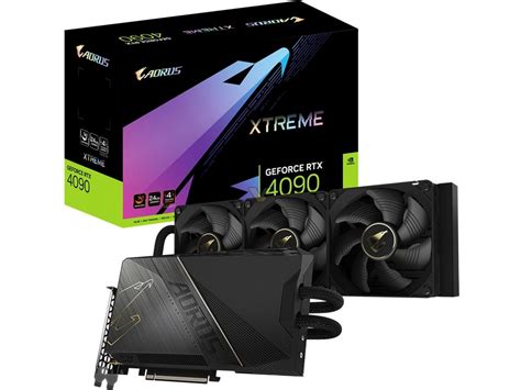 Aorus Geforce Rtx 4090 Waterforce Is Tiny But Uses A 360mm Aio Cooler