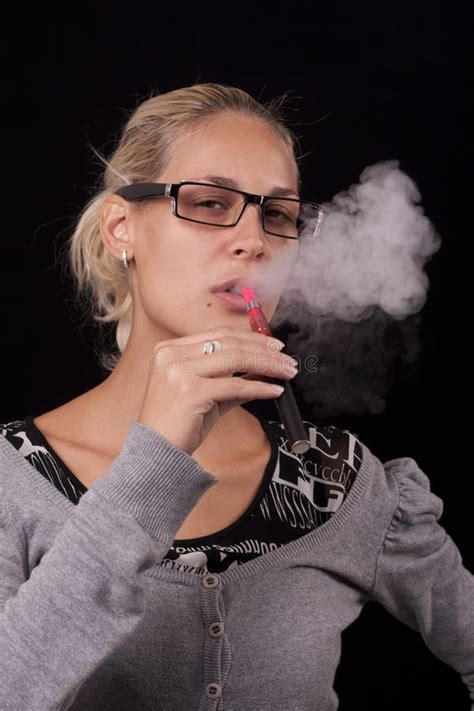 Women Smoking Electric Cigarettes Stock Image Image Of Healthcare