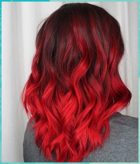 Pin By Ana Luu On Red Hair Fire Red Hair Red Ombre Hair Bright Red