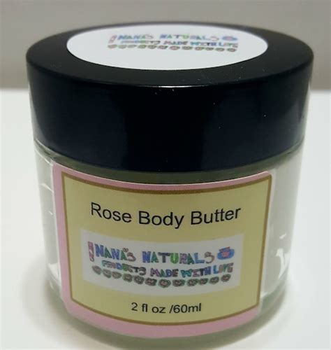 Body Butter Rose 2 4 Or 8 Oz Rose Whipped Body Butter Etsy