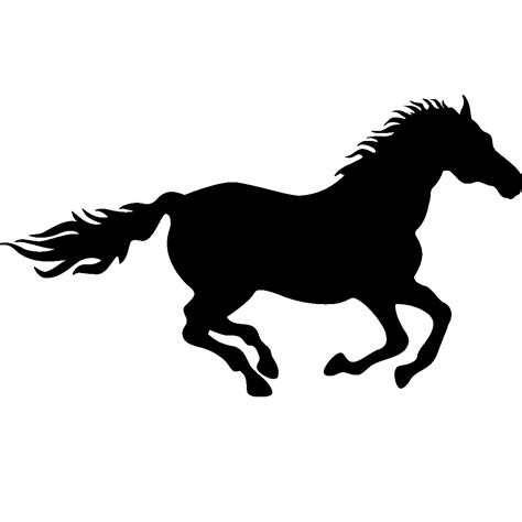 Horse Drawing Silhouette Clip Art Running Png Download 12001200