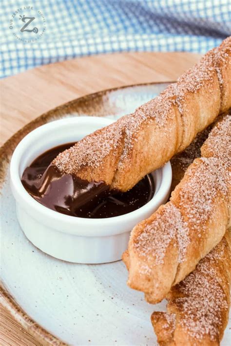 Baked Churros Only 4 Ingredients Our Zesty Life