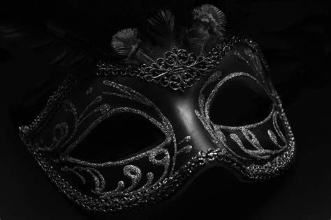 Masquerade Mask Black Background