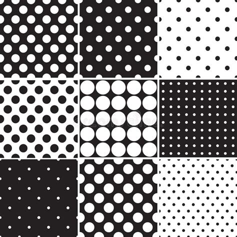 Big Black Polka Dots On White Seamless Background Stock Vector Illustration Of Black Textile