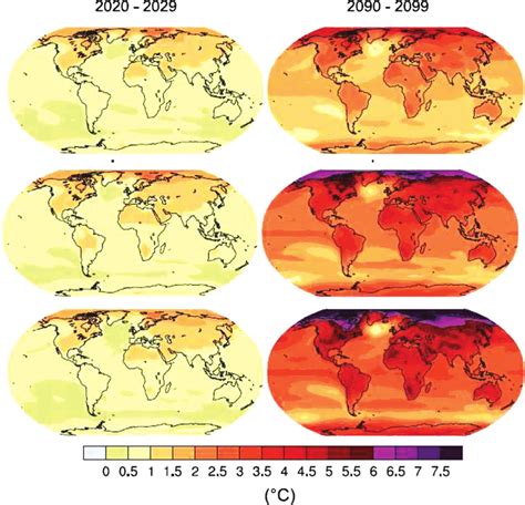 Current And Projected Temperature Changes Globally 11 The Top Maps
