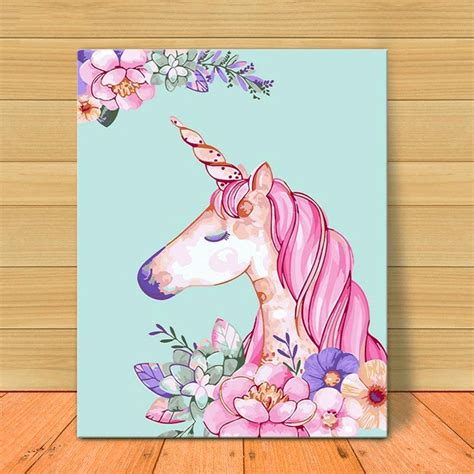 Paint By Numbers Kit Children Unicorn Just Paint By Number