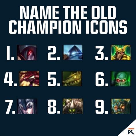 Excel On Twitter Can You Name All These Lol Champions From Their Old