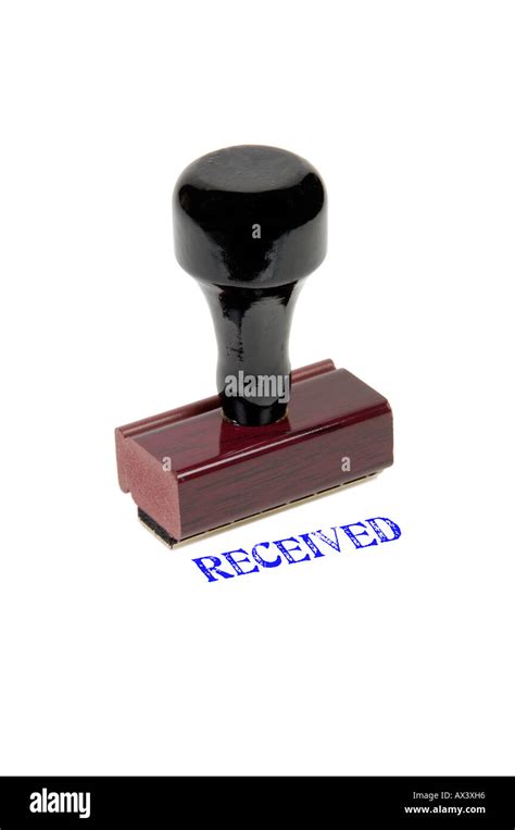 Received Rubber Stamp Stock Photo Alamy