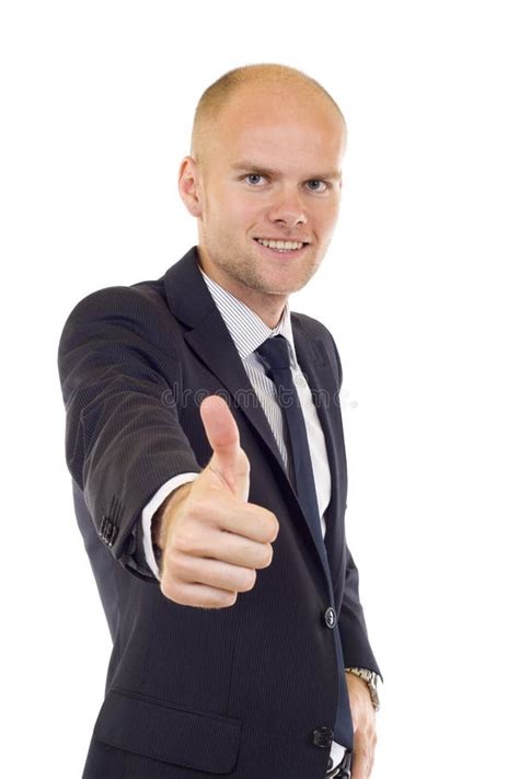 Businessman Giving You A Thumbs Up Sign Stock Image Image Of Smile