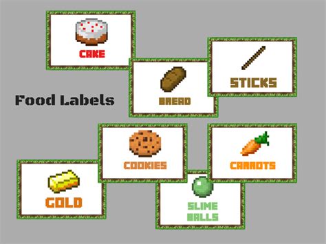 Plus, there's a free printable minecraft party set at the end of the post. Minecraft Food Labels - Magical Printable