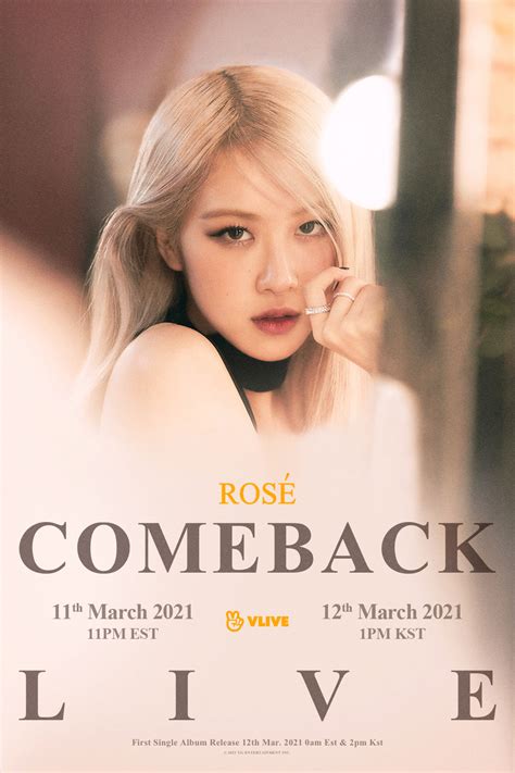 Update Blackpink Rosé Solo Debut March 12 2021