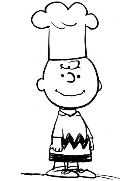 Desenhos De Charlie Brown Chap U De Chef Para Colorir E Imprimir The Best Porn Website