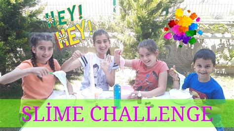 slİme yaptik slİme challenge eğlenceli Çocuk videosu youtube