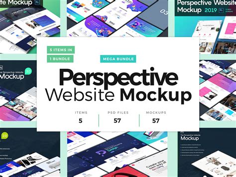 Perspective Website Mockup Bundle By Kl Webmedia On Dribbble