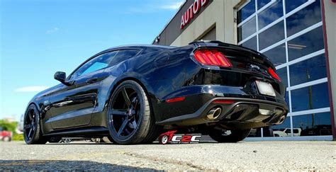 Ford Mustang Gt S550 Black With Axe Ex18 Aftermarket Wheels Wheel