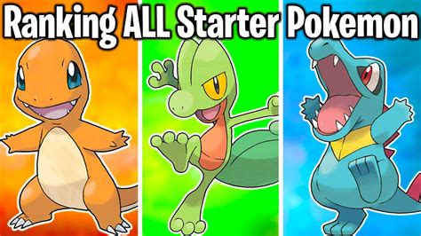Ranking Every Starter Pokemon From Worst To Best Gen 1 Gen 8 Youtube