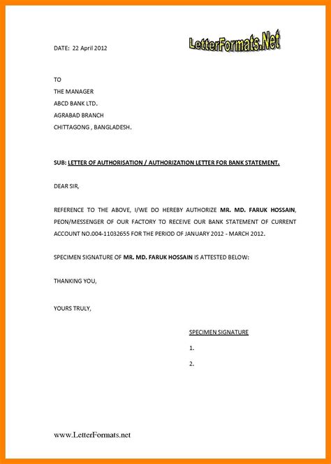 Great Authorization Letter Sample For Loan Bsc It Resume Format Freshers