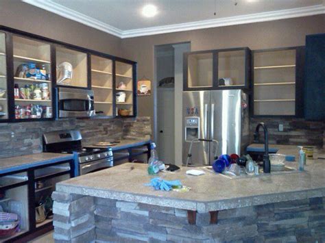 Free design, free shipping, fully assembled Cabinet boxes are about done being stained | Kitchen ...