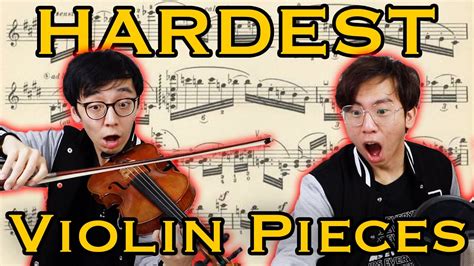 5 Most Difficult Violin Pieces Youtube